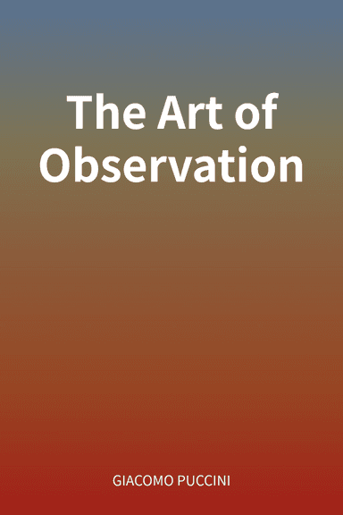 The Art of Observation cover