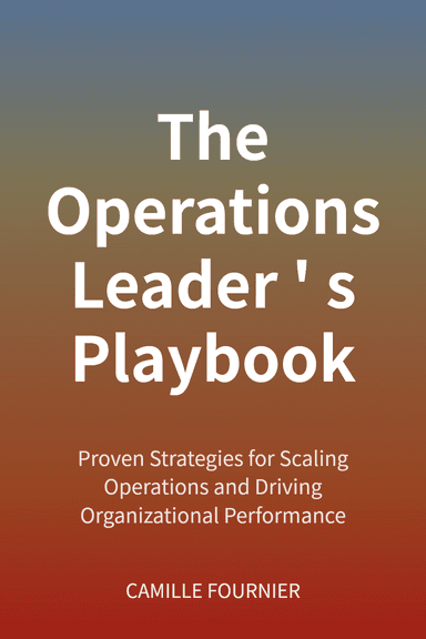 The Operations Leader's Playbook cover