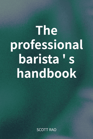 The professional barista's handbook cover
