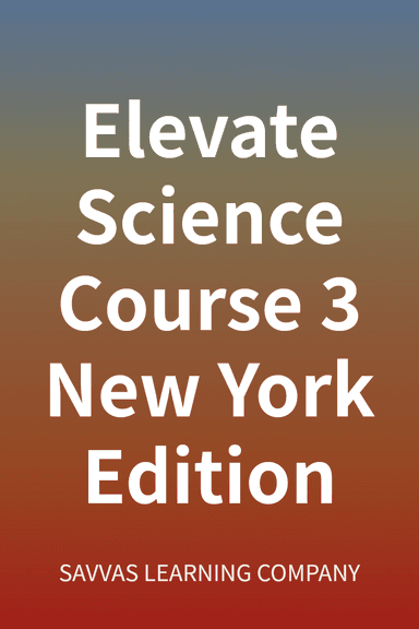 Elevate Science Course 3 New York Edition cover