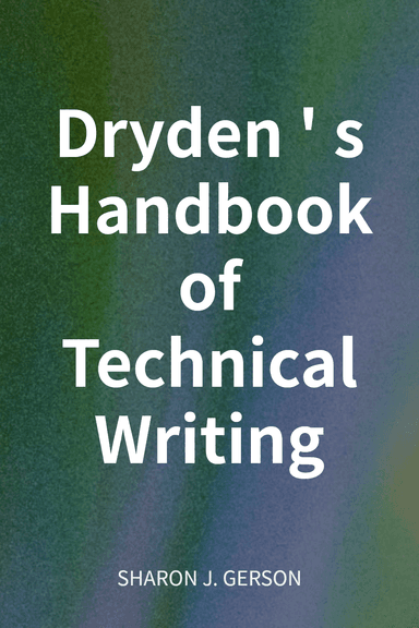 Dryden's Handbook of Technical Writing cover