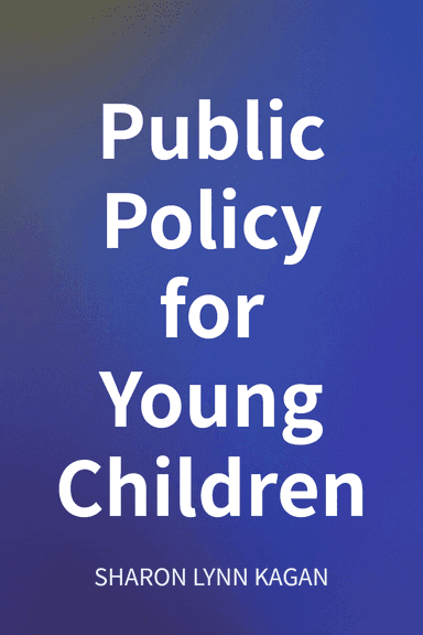 Public Policy for Young Children cover