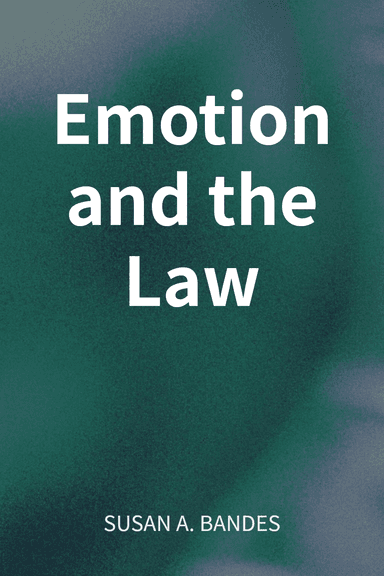 Emotion and the Law cover
