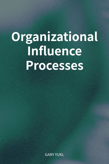 Organizational Influence Processes cover
