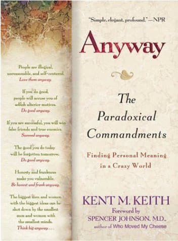 Anyway: The Paradoxical Commandments cover