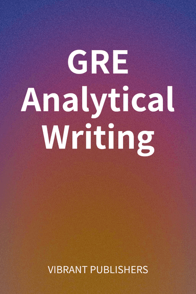 GRE Analytical Writing cover