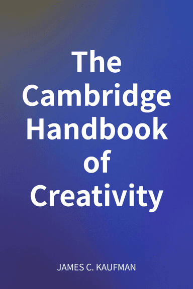 The Cambridge Handbook of Creativity cover