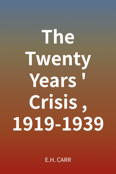 The Twenty Years' Crisis, 1919-1939 cover