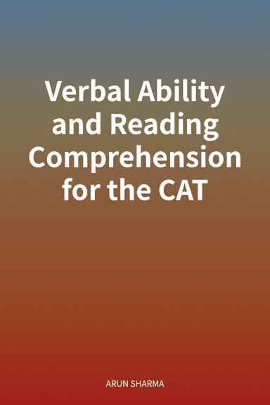 Verbal Ability and Reading Comprehension for the CAT cover