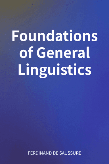 Foundations of General Linguistics cover