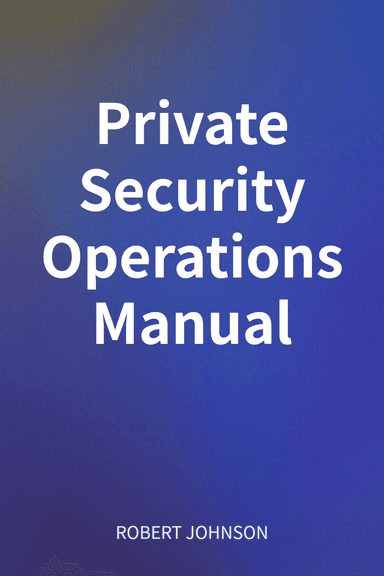 Private Security Operations Manual cover