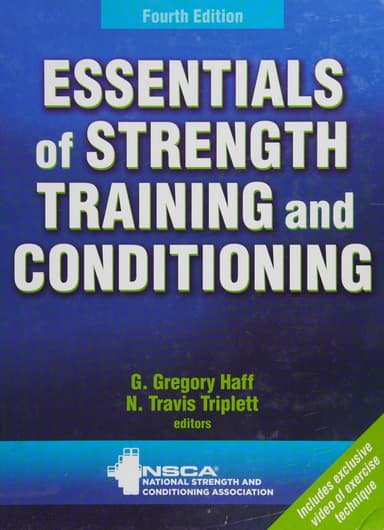 Essentials of Strength Training and Conditioning cover