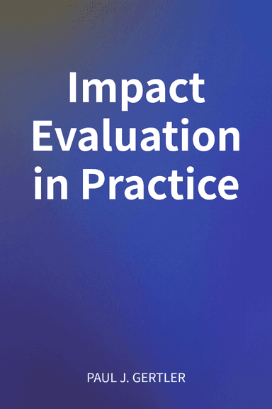 Impact Evaluation in Practice cover