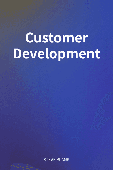 Customer Development cover