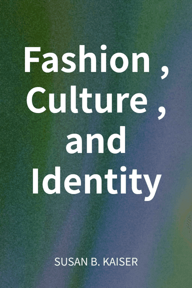 Fashion, Culture, and Identity cover