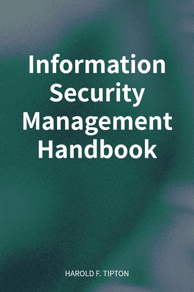 Information Security Management Handbook cover