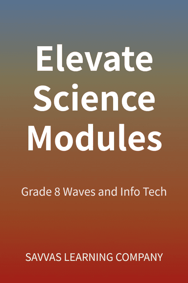 Elevate Science Modules cover