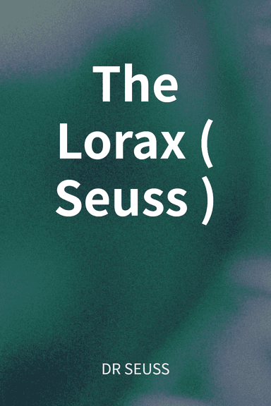The Lorax (Seuss) cover