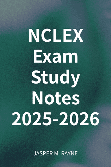 NCLEX Exam Study Notes 2025-2026 cover
