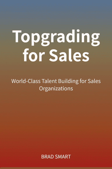Topgrading for Sales cover