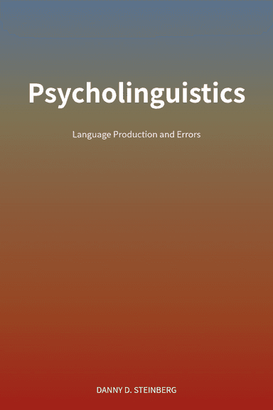 Psycholinguistics cover