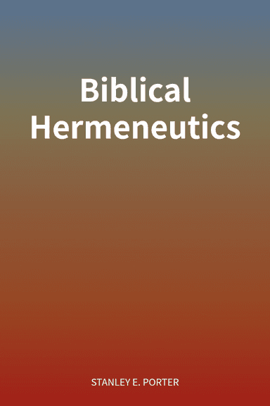Biblical Hermeneutics cover