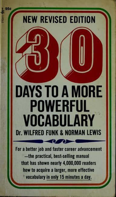 30 Days to a More Powerful Vocabulary cover