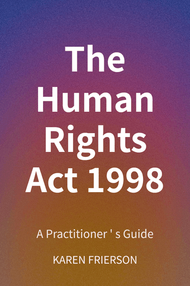 The Human Rights Act 1998 cover