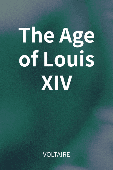 The Age of Louis XIV cover