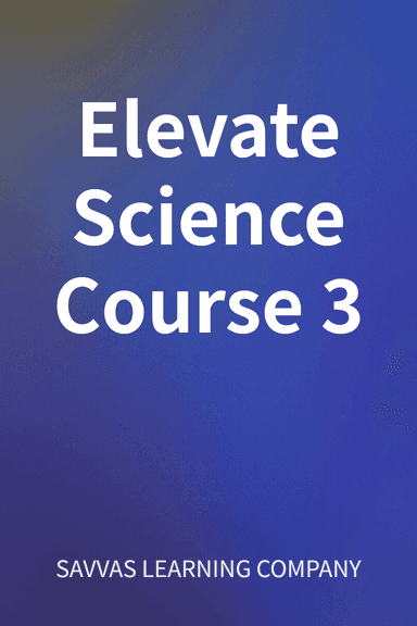 Elevate Science Course 3 cover