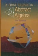 A first course in abstract algebra cover
