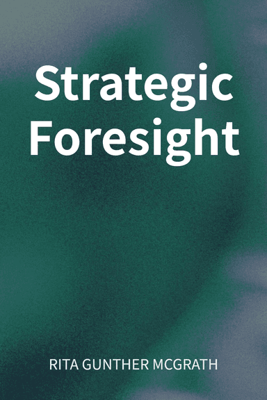 Strategic Foresight cover