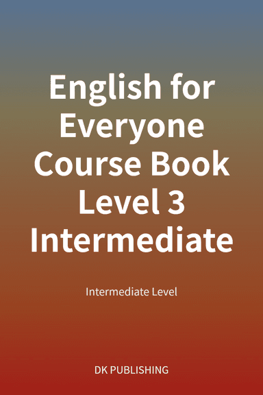 English for Everyone Course Book Level 3 Intermediate cover