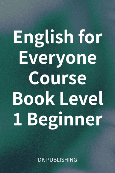 English for Everyone Course Book Level 1 Beginner cover