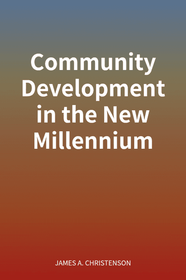 Community Development in the New Millennium cover