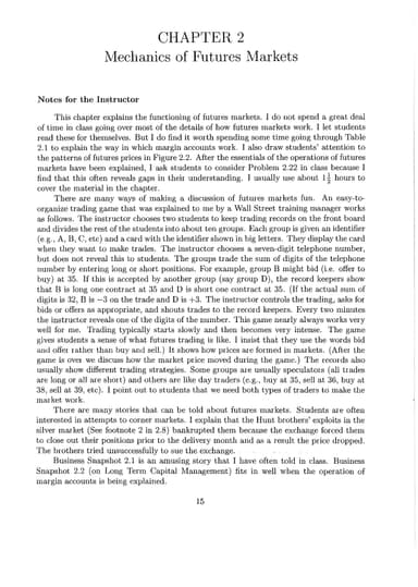 Options, futures, & other derivatives cover