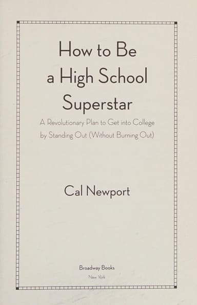 How to be a High School Superstar cover