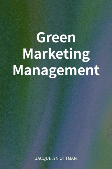 Green Marketing Management cover