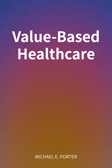 Value-Based Healthcare cover