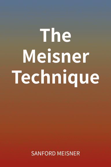 The Meisner Technique cover