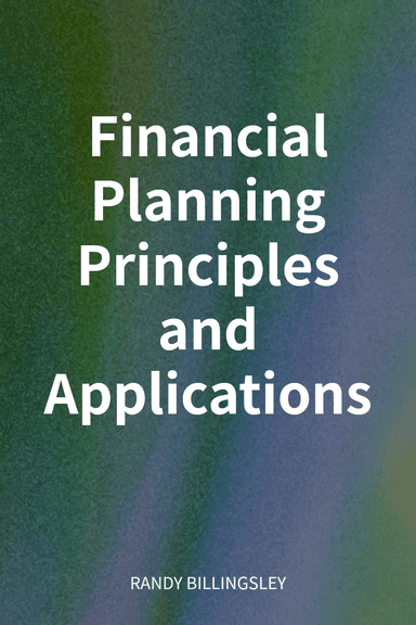 Financial Planning Principles and Applications cover