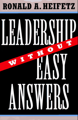 Leadership without easy answers cover