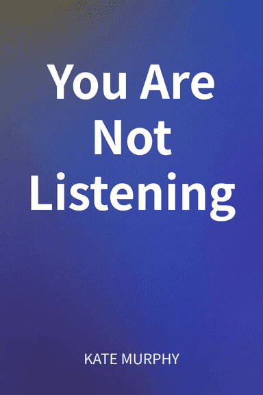You Are Not Listening cover
