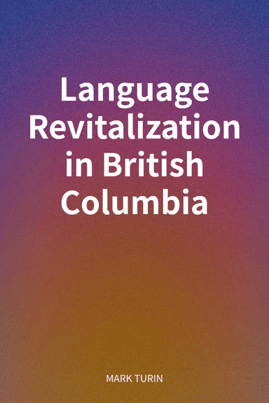 Language Revitalization in British Columbia cover