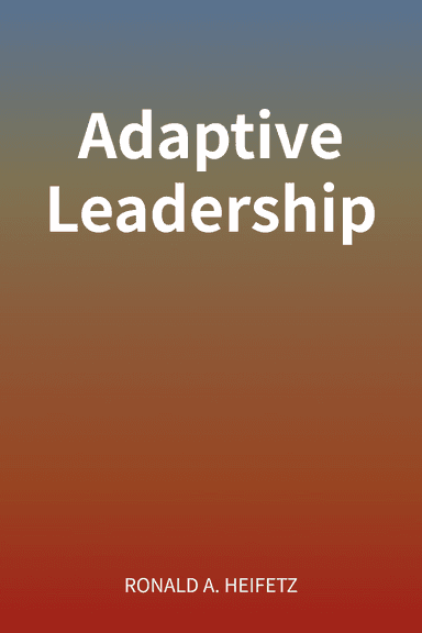 Adaptive Leadership cover