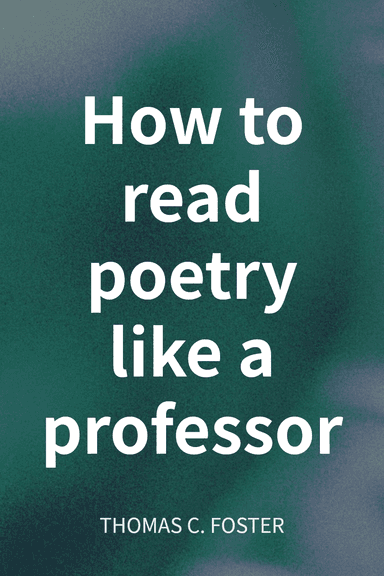 How to read poetry like a professor cover