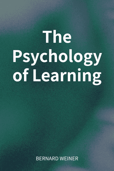 The Psychology of Learning cover