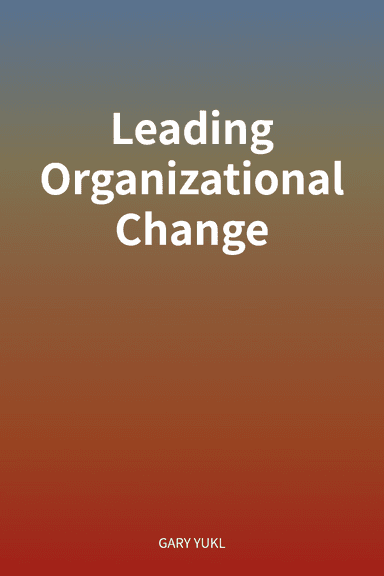 Leading Organizational Change cover
