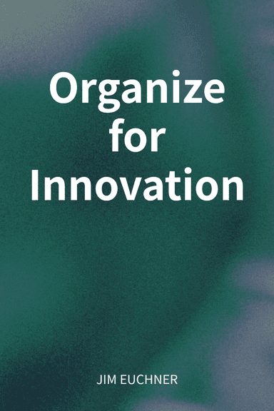 Organize for Innovation cover