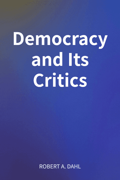 Democracy and Its Critics cover